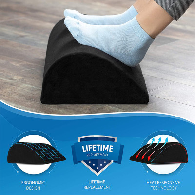 Ergonomic Massage Footrest | Under Desk-Support Foot Cushion | Improve Posture | Stress Relief -Foot Stool Pillow | Office