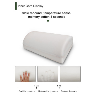 Under Desk Foot Rest Pillow | Ergonomic Footrest | 2 Optional Covers | Massage Textured Surface & Non-Slip