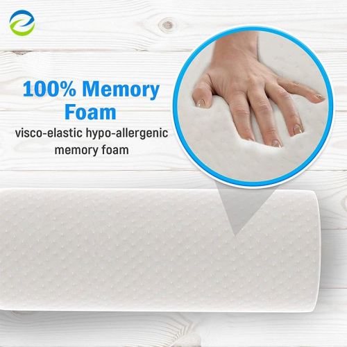 Elevate Legs | Half Moon Bolster Knee | Support Memory Foam | Semi Roll Bed Foot Support Pillow