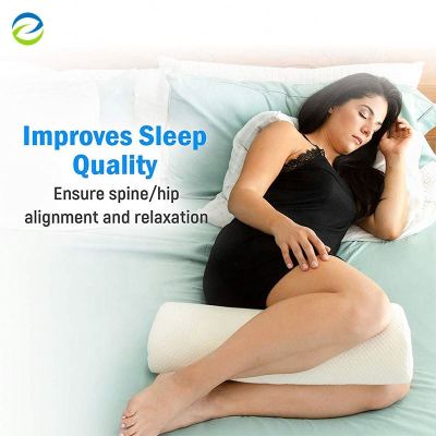 Elevate Legs | Half Moon Bolster Knee | Support Memory Foam | Semi Roll Bed Foot Support Pillow