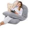 Shredded Memory Foam | Full Body Pillow | U Shaped Pregnancy Pillow | Maternity Back Support Pillow