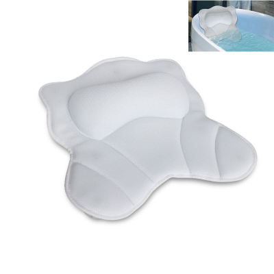 Cat Shape | New designed Bath Pillow | Tub 5D air Mesh | SPA Bath Pillow