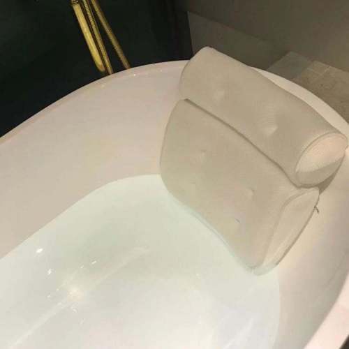 New Luxury Bathtub Pillow | 3D Air Mesh Technology | Non Slip | Machine Washable & Quick Dry Bath | Function Pillows