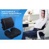 Coccyx Orthopedic Memory Foam | Lumbar Support Pillow | Office Chair Back Cushion | Improve Sitting Posture ( Black 2 PCS)