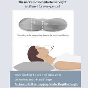 Neck  Pillow | 3D Ergonomic Design Premium Bed Pillow | Massage Function Pillow Filled | Microbeads Perfect | Stiff Shoulders