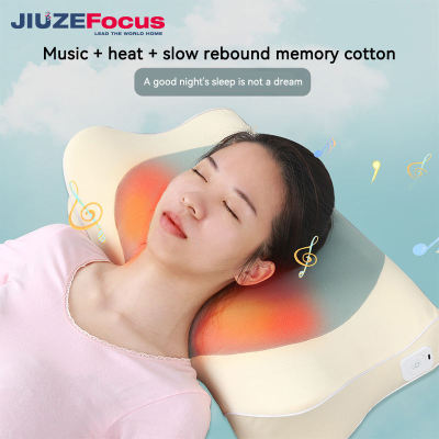 Music Heating Memory Foam Pillow |  New Technology of Playing Music Cervical Bed Pillow