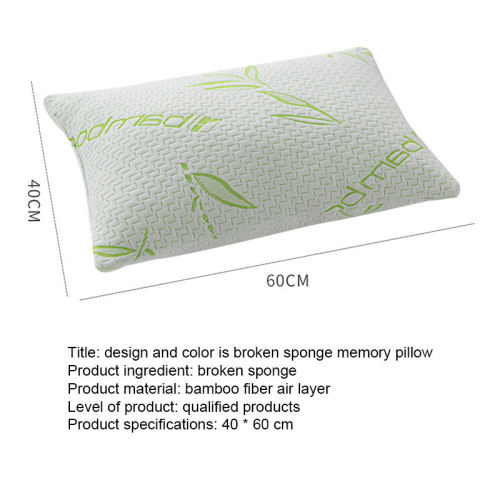 Bamboo Cover | Shredded Memory Foam | Bed Pillow Adjustable | Sleep Better