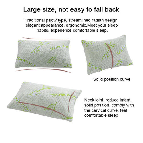 Bamboo Cover | Shredded Memory Foam | Bed Pillow Adjustable | Sleep Better