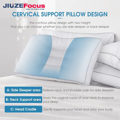 Gel Pillow Cervical | Orthopedic Contour | Memory Foam Pillow | Cervical pillow | Neck Pain Keep Cooling Luxury