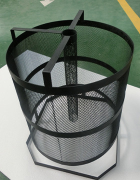 Titanium mesh basket for chemical industry