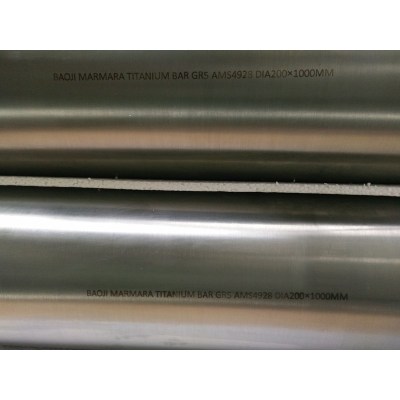 Polished alloy titanium round bar by forging processing