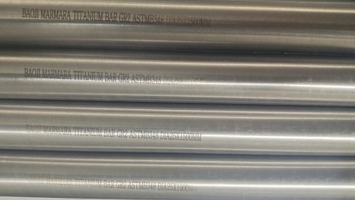 Pure grade 2 titanium bar with polished surface in stock for sale used in anti-corrosion