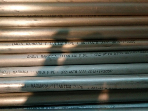 cold rolled titanium seamless pipe with boring process usd for heat exchnager