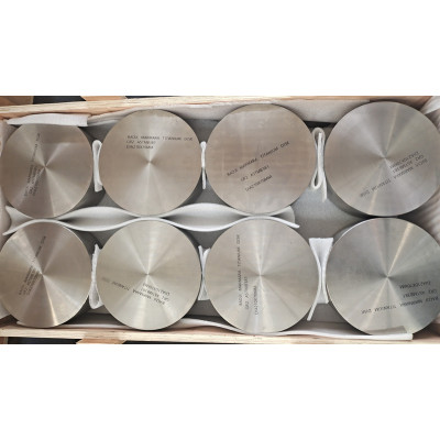 Forged gr5 titanium disk with machined surface used for machining industry