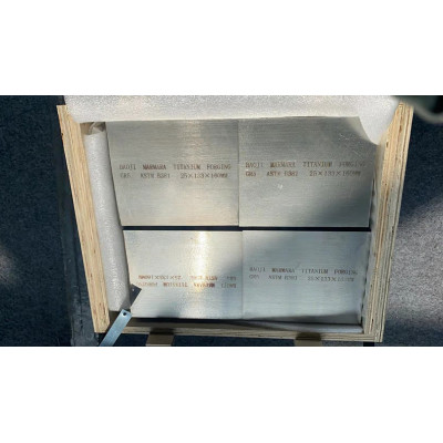 Gr5 astmb381 titanium block with good mechanical properties for defense