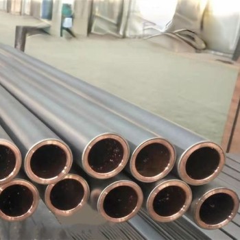 Corrosion resistant titanium clad copper pipe used in marine industry