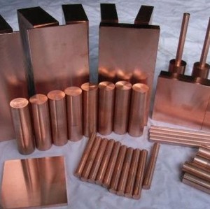 Wcu25 tungsten copper alloy bar with high temperature resistance used in electric power industry