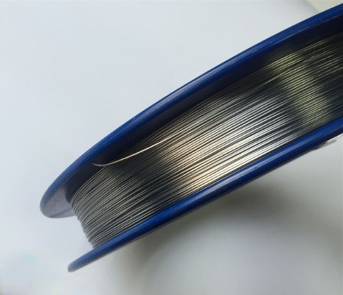 Niobium wire looks like steel &off-white luster for jewelry making