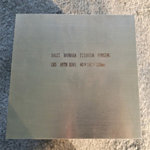 Gr5 astmb381 titanium block with good mechanical properties for defense