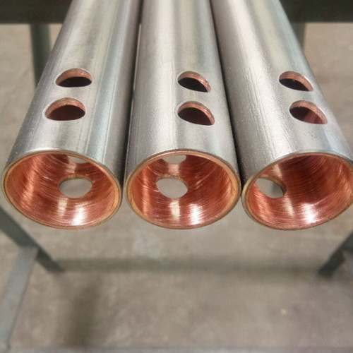 Corrosion resistant titanium clad copper pipe used in marine industry