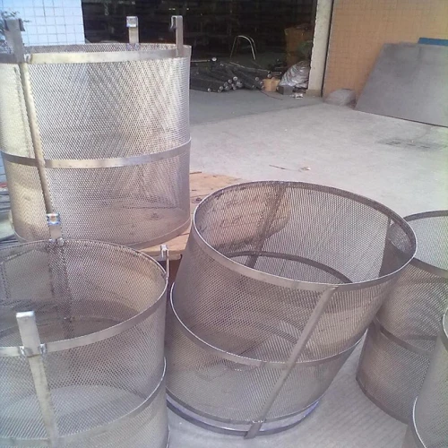Gr2 titanium baskets electroplating for with customized size