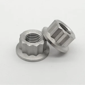 Titanium bike bolts with flange in high strength