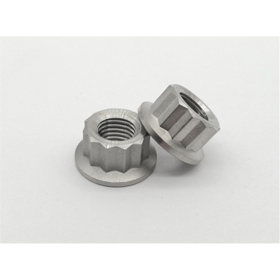 Titanium bike bolts with flange in high strength