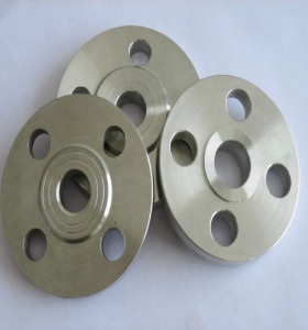 Forging titanium blind flange with machined surface used for petrochemical industry