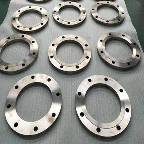 Forging titanium blind flange with machined surface used for petrochemical industry