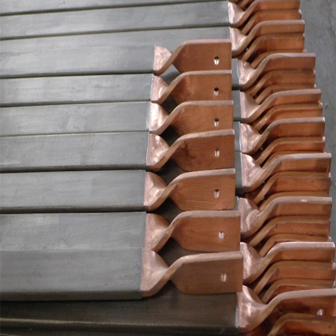 Three layers titanium clad copper rod for metal anode electrolyzer ...
