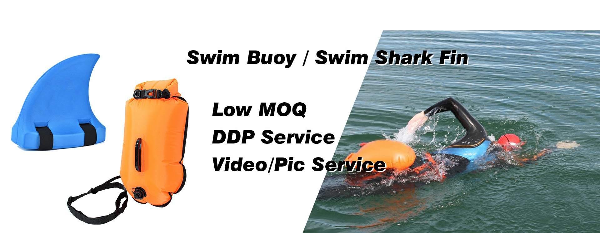 <h2>Swim Buoy / Swim Shark Fin</h2><br/>Low MOQ, DDP Service, Video/Photo Service