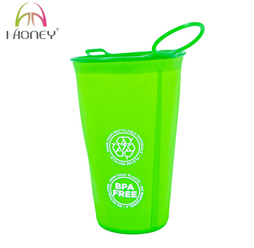 BPA Free TPU Collapsible Soft Water Cup for Running Hiking Camping