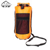 Portable Double Air Bags PVC Swim Buoy with Dry Bag and Mesh Pocket