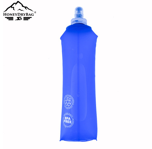 BPA Free TPU Collapsible Water Bottle Soft Flask for Running Hiking Camping