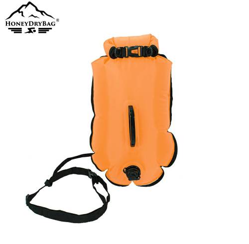 Portable Dual Air Chamber Swim Buoy Dry Bag with Removable Backpack StrapOpen Water Swim Buoys