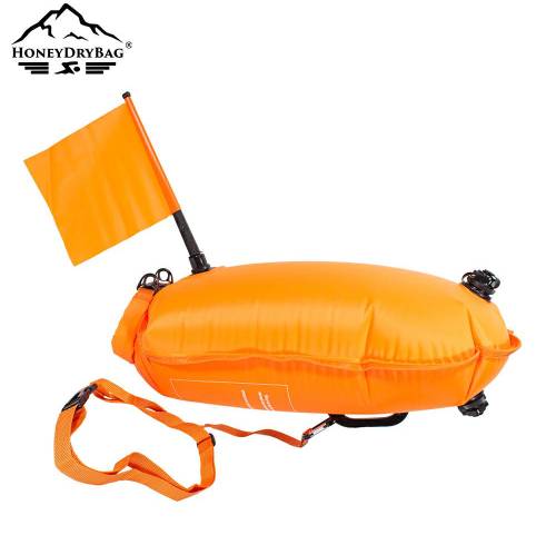28L Nylon Open Water Swim Buoy with Detachable Flag