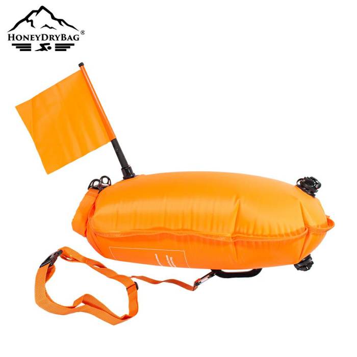 Open Water Swim Buoys Inflatable Buoy Bag Safety Swimming Floating Buoy with Storage