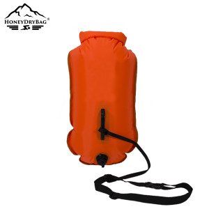 Customizable Open Water Swim Buoy with Detachable Shoulder Straps and Whistle