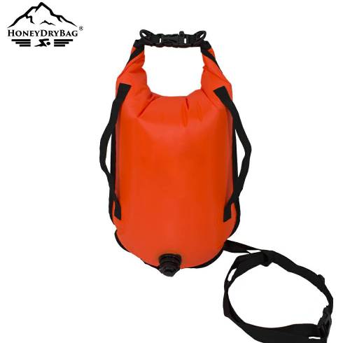Customizable Nylon Open Water Swim Buoy for Triathlon and Wild Swimming with Strap Handles
