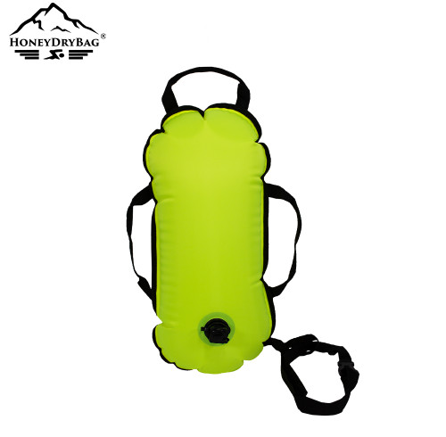 Tri-handle 18L Open Water Nylon Swim Buoy Tow Float Swim Buoy with Three Webbing Handle