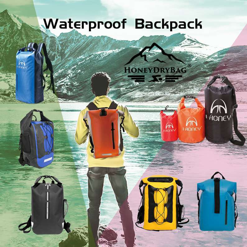 Collection of waterproof backpacks