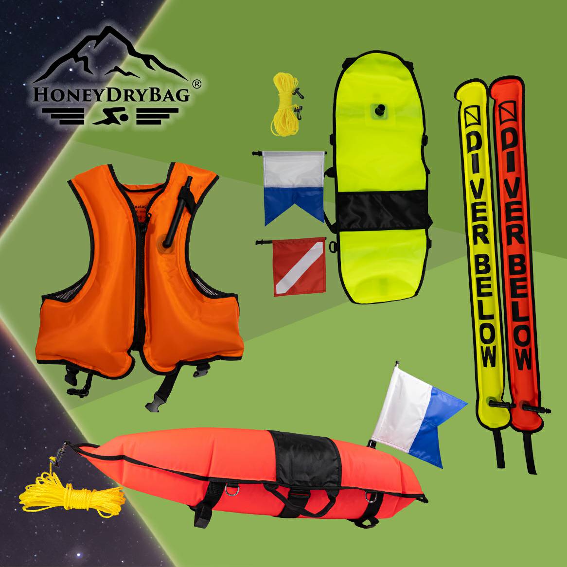 HoneyDryBag diving products
