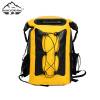 Tarpaulin Roll-top Waterproof Backpack with Bungee Cord for Camping Traveling