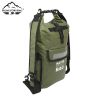 Tarpaulin Roll-top Waterproof Backpack with Detachable Shoulder Strap