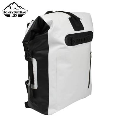 PVC Waterproof Backpack | Roll-top Waterproof Backpack with Front Zipper Pocket and Handle