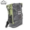 PVC Waterproof Backpack | Roll-top Backpack with Bungee Cord and Zipper Pocket