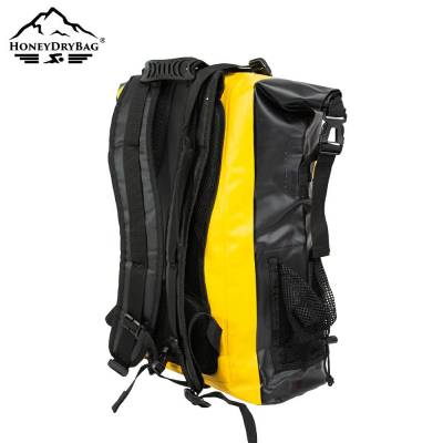 Double Buckle Two Tone Waterproof Backpack with Mesh Pockets