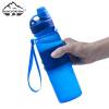 Silicone Collapsible Foldable Water Bottle with Twist Cap