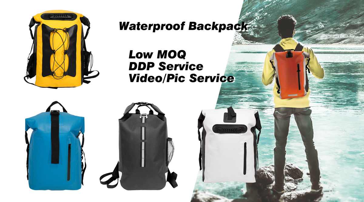 <h2>Waterproof Backpack / Dry Bag</h2><br/>Low MOQ, DDP Service, Video/Photo Service