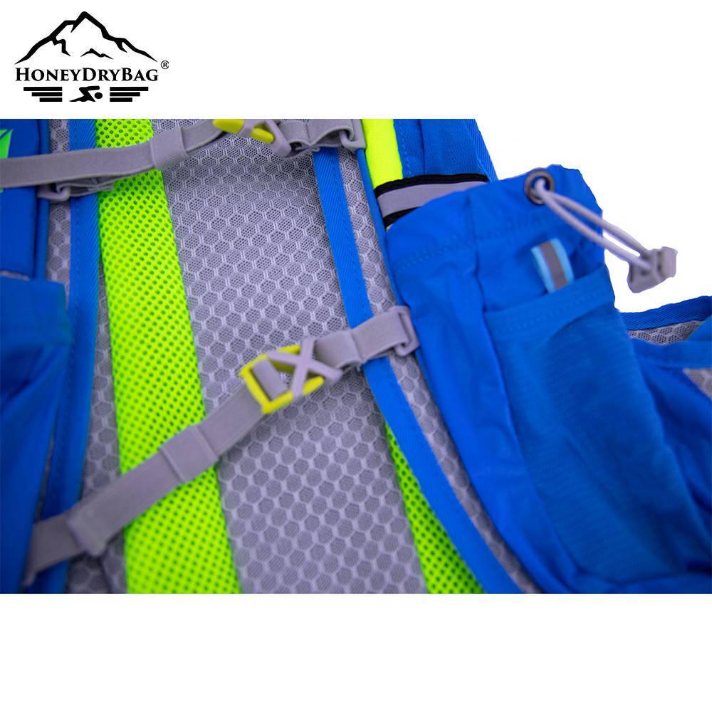 Paddled back design makes end users feel more comfortable when wearing it. Reflective tapes can be found on the shoulder straps to make users visible at night.